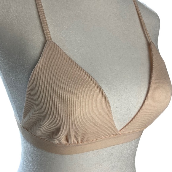 🎉 SALE URBAN Outfitters Ribbed Triangle Bralette size Small - Picture 4 of 7